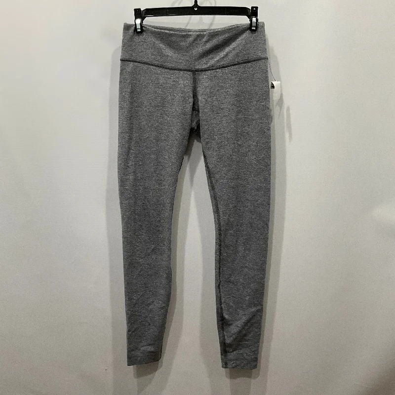 High-end Fashion Athletic Leggings By Lululemon In Grey, Size: 6