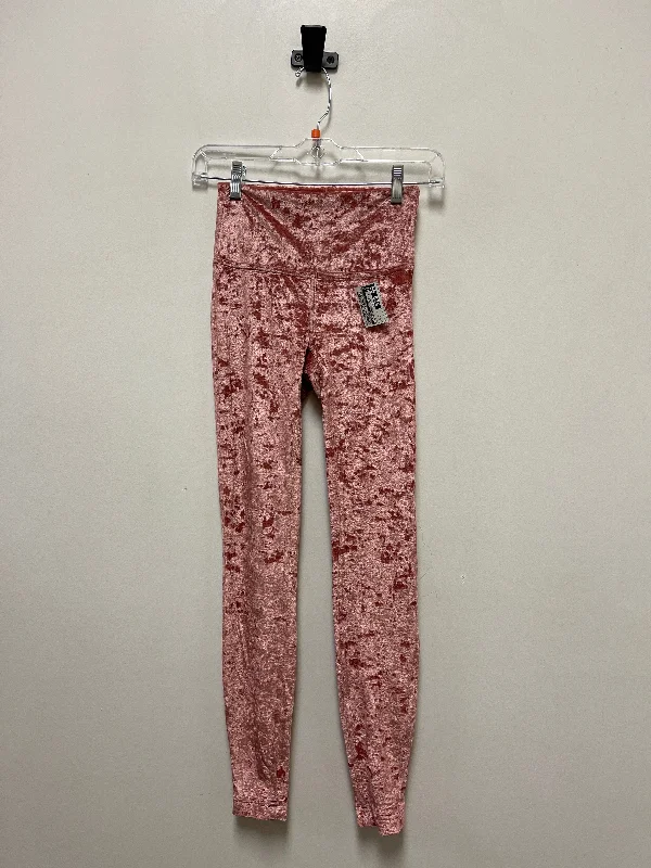 Comfortable Fitwear Athletic Leggings By Lululemon In Pink, Size: 4
