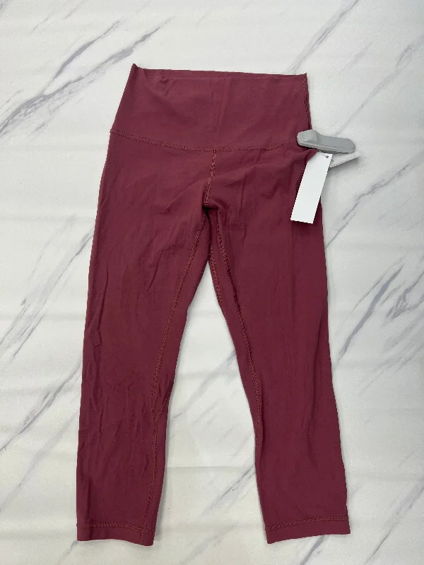 Soft Layers Athletic Leggings By Lululemon In Pink, Size: 6