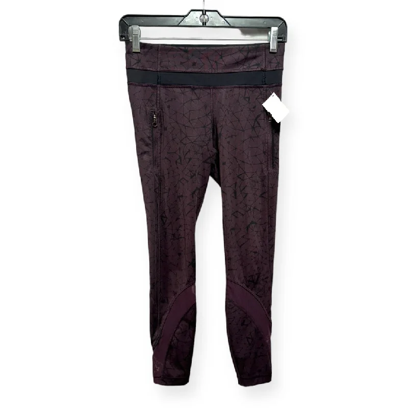 Effortless Outfits Athletic Leggings By Lululemon In Purple, Size: 4