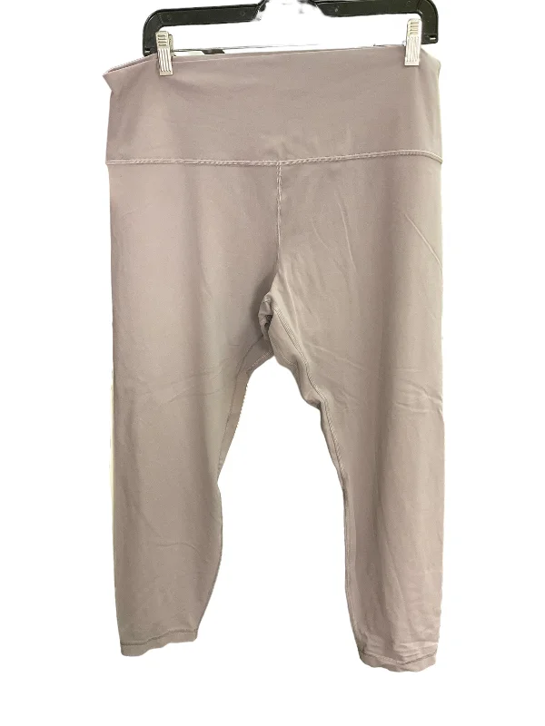 Soft Layers Athletic Leggings By Lululemon In Purple, Size: L