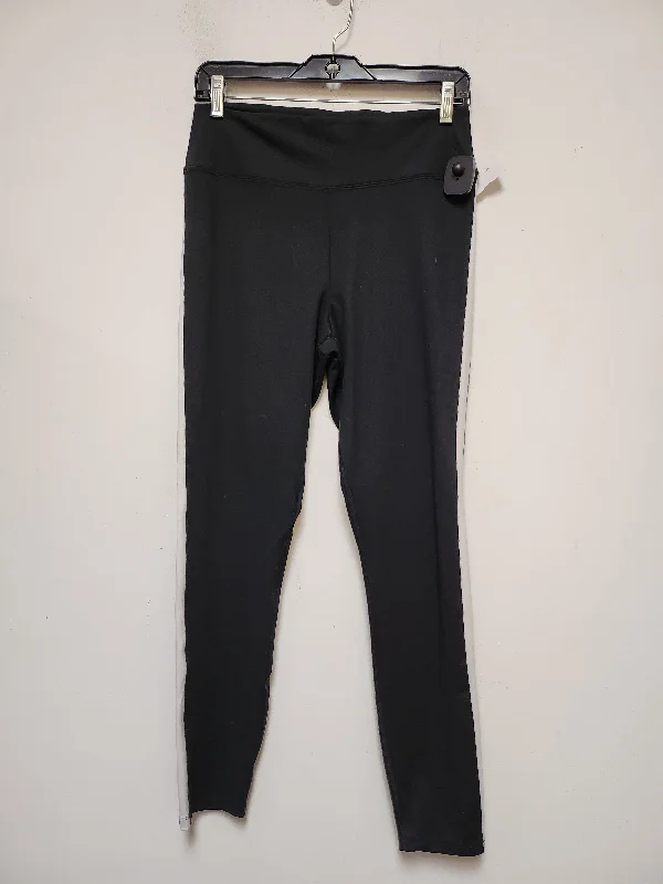 Exquisite Craftsmanship Athletic Leggings By Pink In Black & White, Size: L