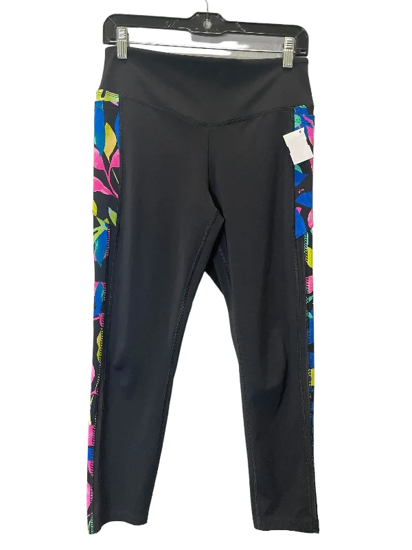 Leisure Sports Athletic Leggings By Pink In Floral Print, Size: L
