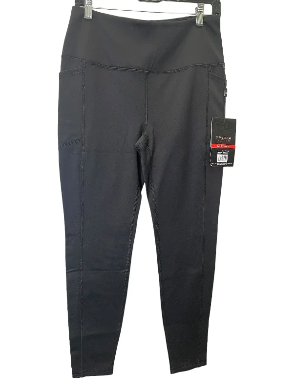 Casual Choice Athletic Leggings By Spyder In Black, Size: L