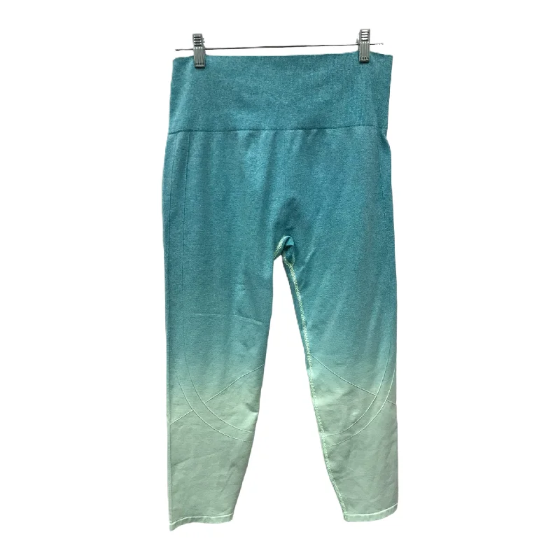 Energy Plan Athletic Leggings By Tek Gear In Blue, Size: Xxl