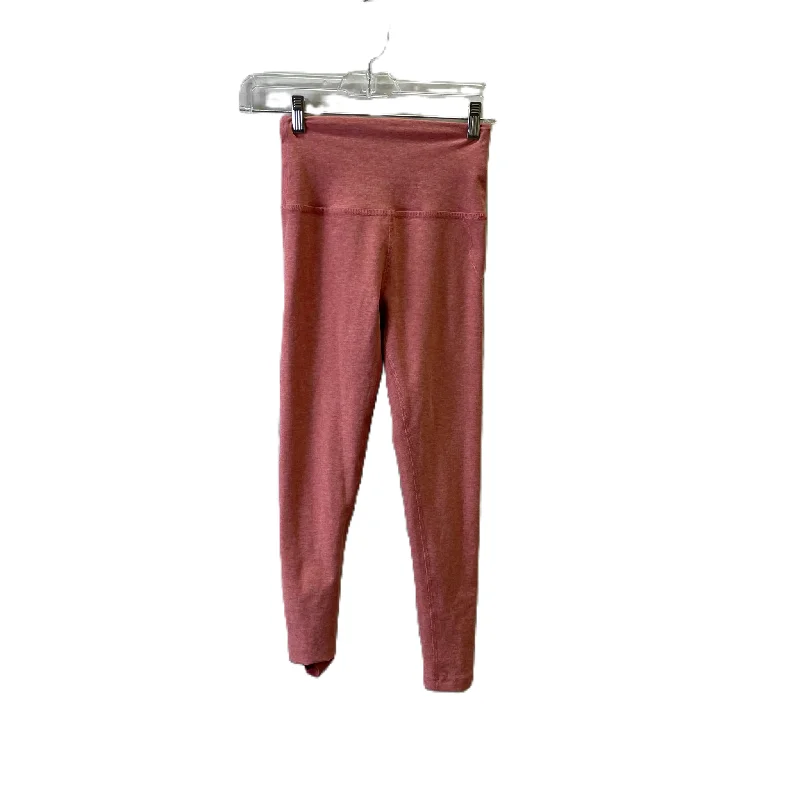 Breezy Outfits Athletic Leggings Capris By Beyond Yoga In Pink, Size: Xs