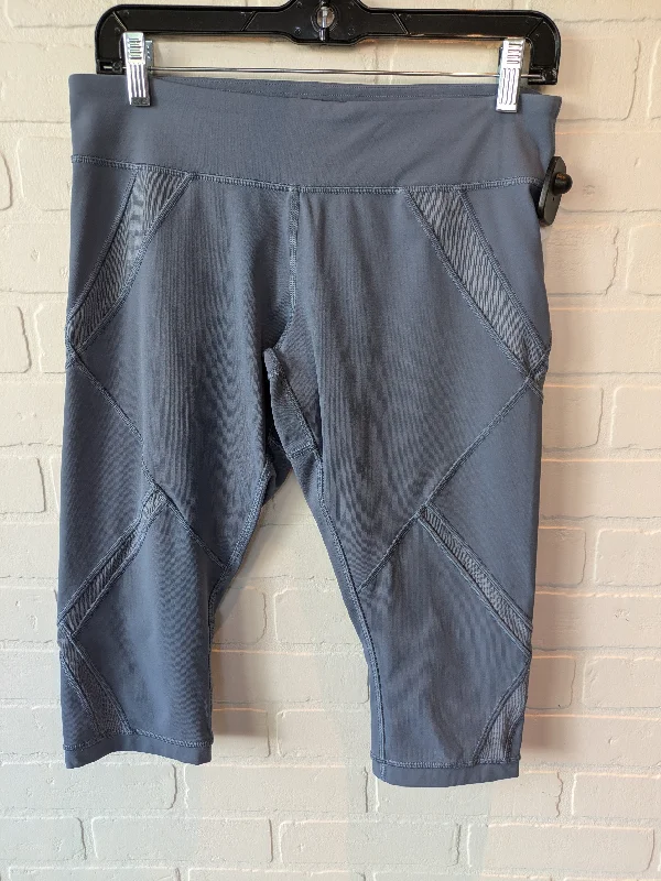 Leisure Travel Athletic Leggings Capris By Lululemon In Blue, Size: 10