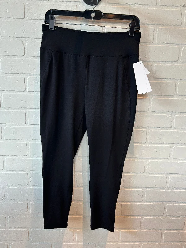 British Fashion Athletic Leggings Capris By Talbots In Black, Size: 8petite