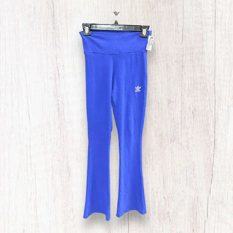 Blue Athletic Leggings Adidas, Size Xs