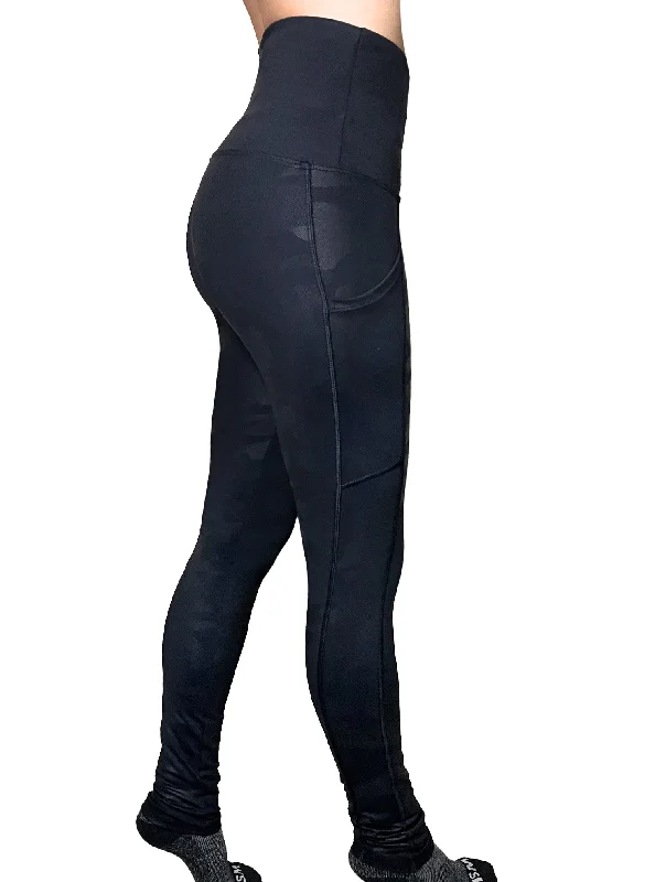 Casual And Casual Knockout Camo Pocketed Leggings