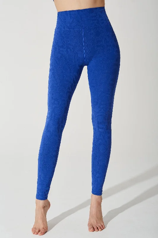 Light Fit Classic Déese Fleur Legging 3D - Royal Blue