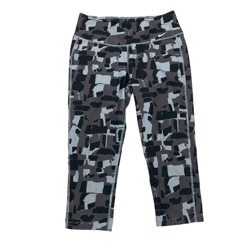 Stylish Wear GREY ATHLETIC LEGGINGS CAPRIS by NIKE APPAREL Size:M