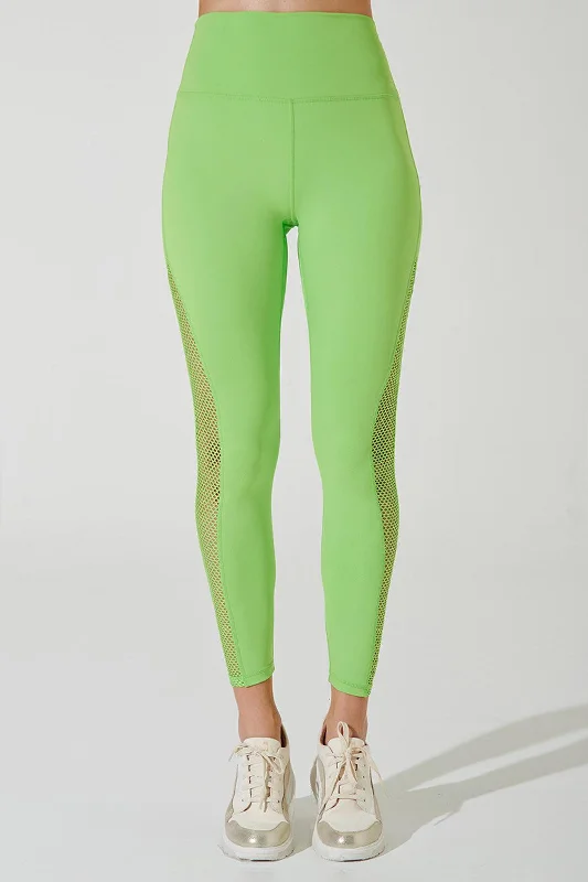 Trendy Layers K'Halessi Mesh Legging - Floures Green