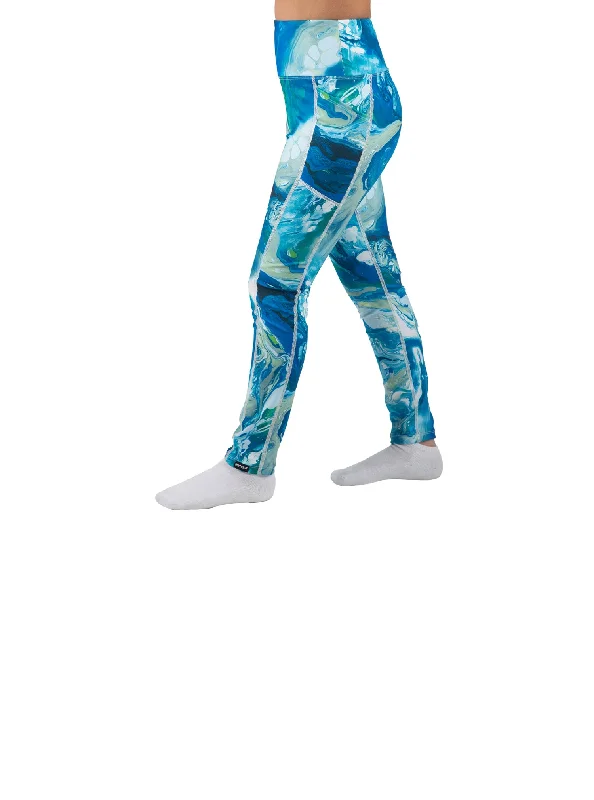 High Street Style MomMe Kids Marble Pocketed Legging