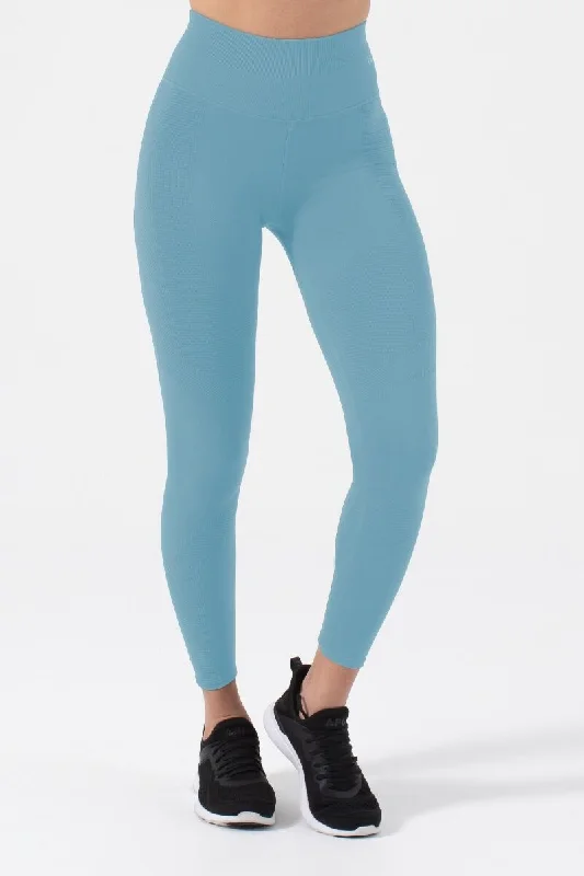 High Street Design NUX Active Women's Active One by One Leggings - Dark Turquoise Blue High Street Design NUX Active Women's Active One by One Leggings - Dark Turquoise Blue