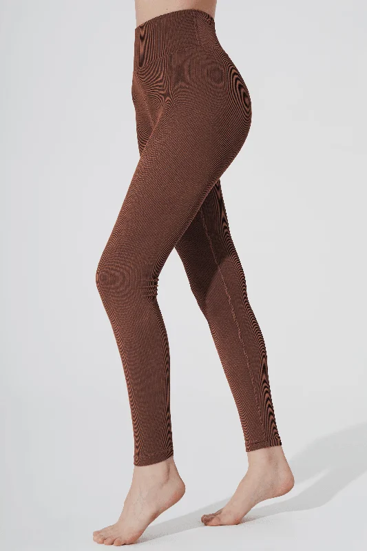 Versatile Outfits Querida High Waist R Legging - Maroon Choco