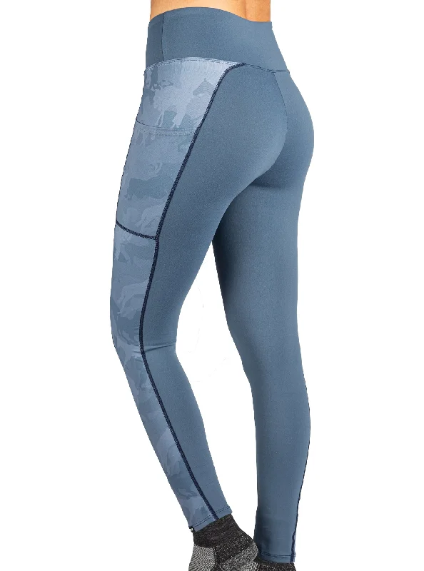 Feminine Charm TRYON BLUE CAMO RIDING LEGGING