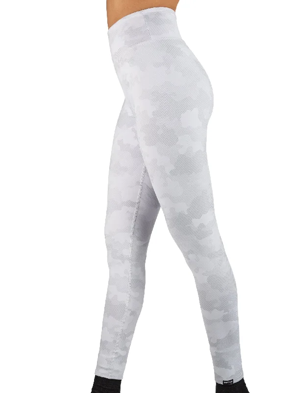 Sports Design White Out Camo Wide Waistband Legging