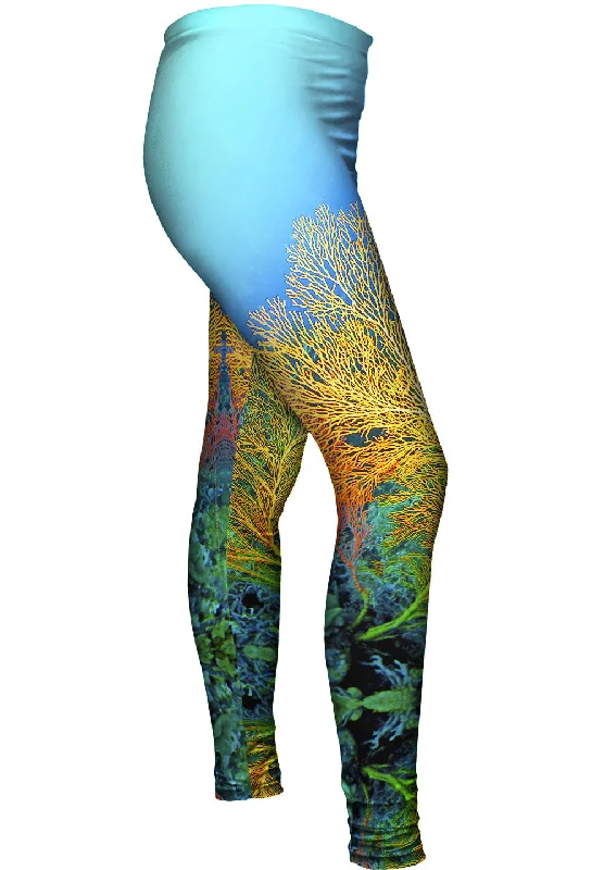 Warm Chic Yellow Coral Underwater