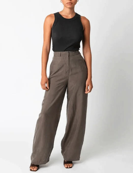 Fashionable In The Times Alden Cupro Trouser Pants