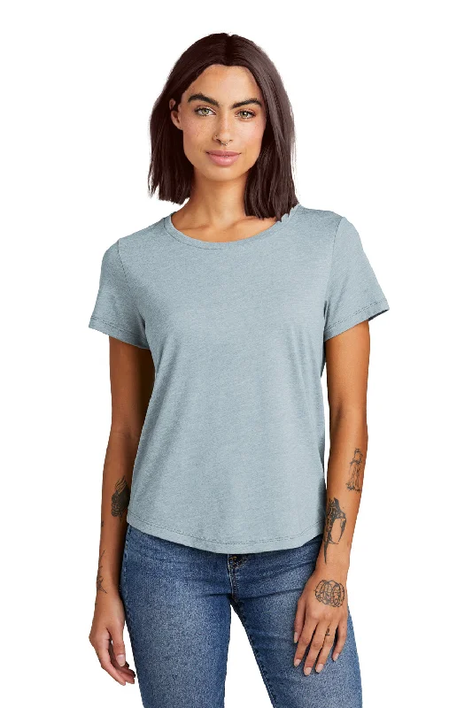 All-Day Comfort Allmade Womens Short Sleeve Scoop Neck T Shirt - I Like You Blue