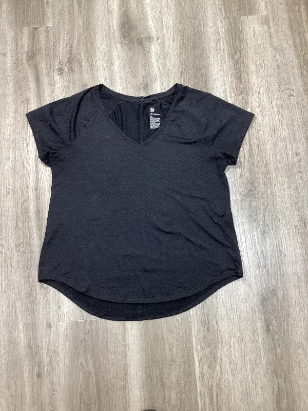 Stretch Design Athletic Top Short Sleeve By All In Motion In Black, Size: Xl