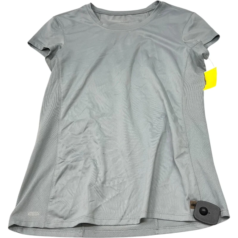 Street Fashion Athletic Top Short Sleeve By Alo In Grey, Size: M