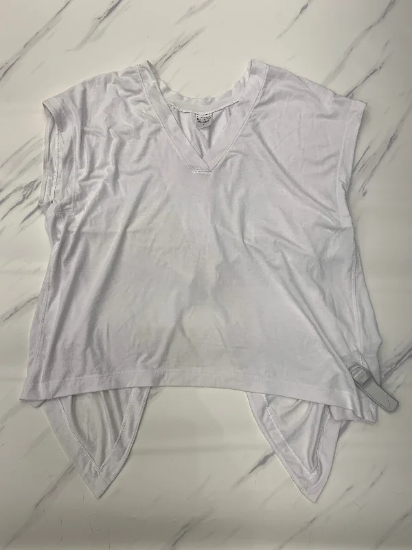 Light Layers Athletic Top Short Sleeve By Athleta In White, Size: L
