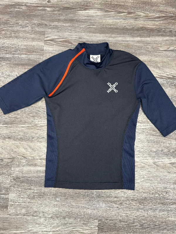 Free Design Athletic Top Short Sleeve By Cma In Orange Blue, Size: Xs