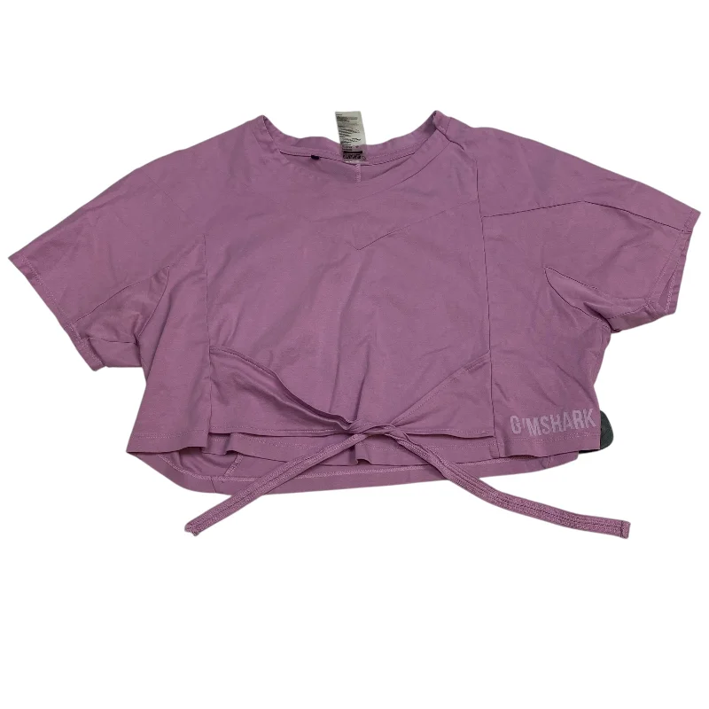 Dessert Matching Athletic Top Short Sleeve By Gym Shark In Purple, Size: L
