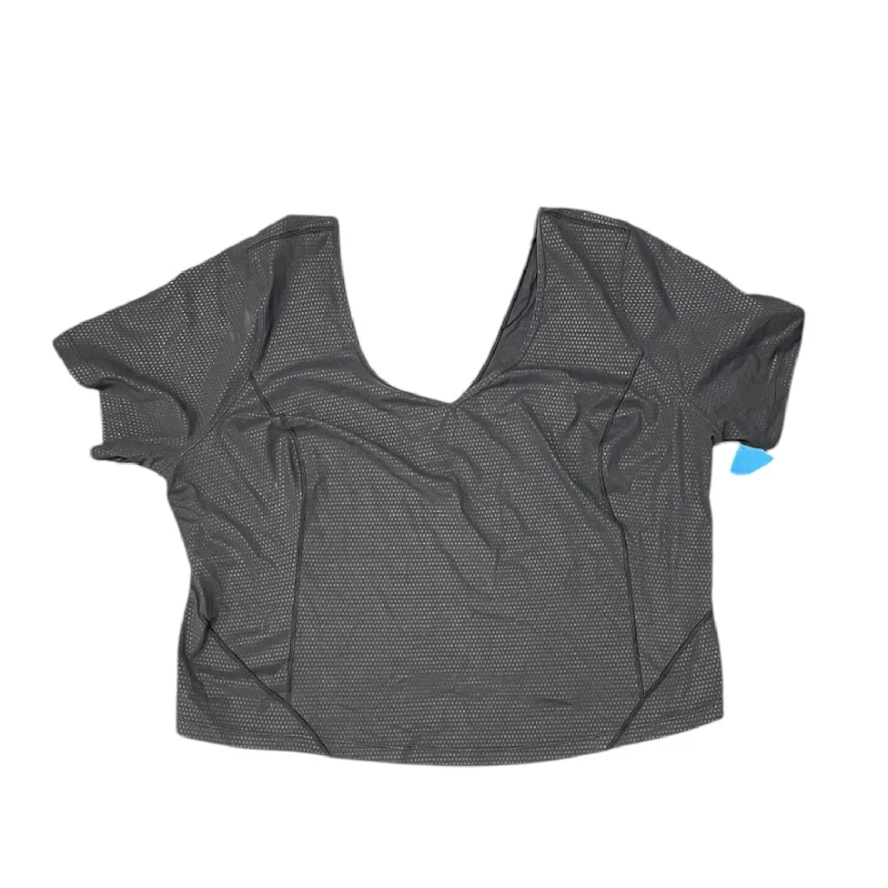 Knowledge And Elegance Athletic Top Short Sleeve By Lululemon In Black, Size: 18