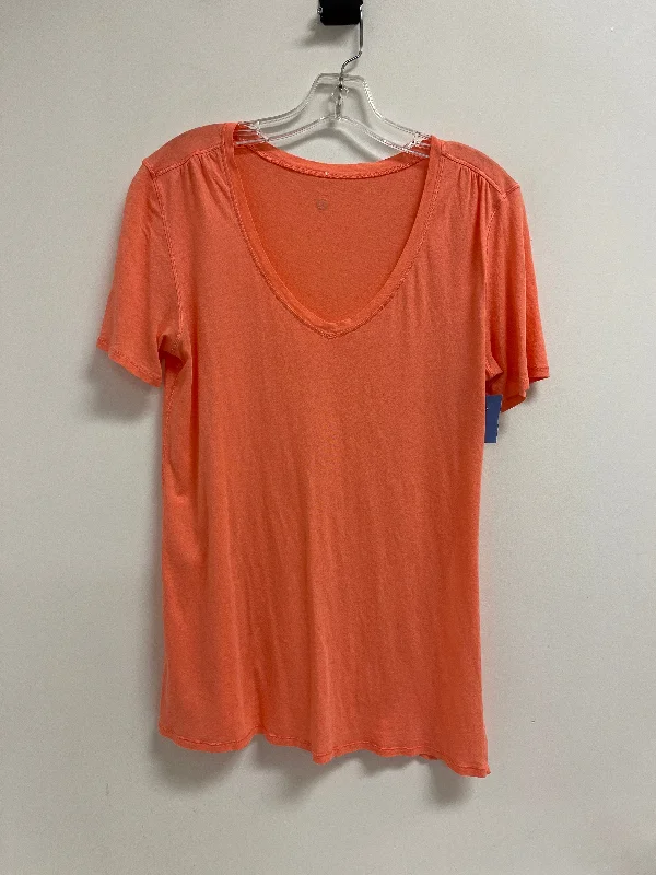 Comfortable Design Athletic Top Short Sleeve By Lululemon In Orange, Size: S