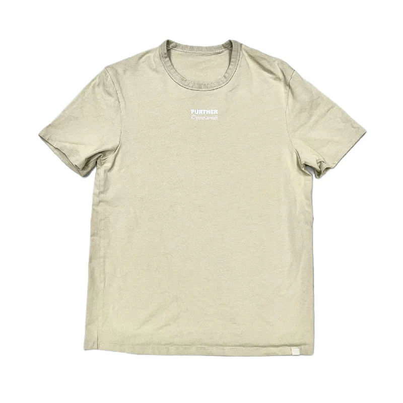 Athletic Top Short Sleeve By Lululemon In Tan, Size: S