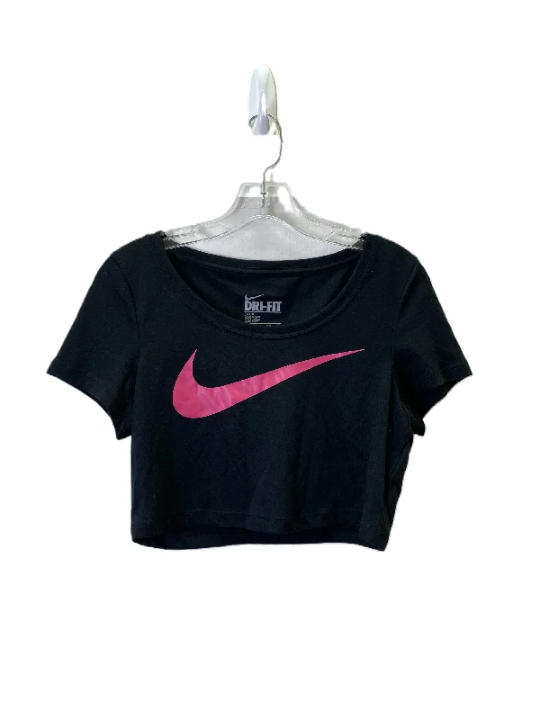 Casual Chic Outfits Athletic Top Short Sleeve By Nike Apparel In Black, Size: Xs