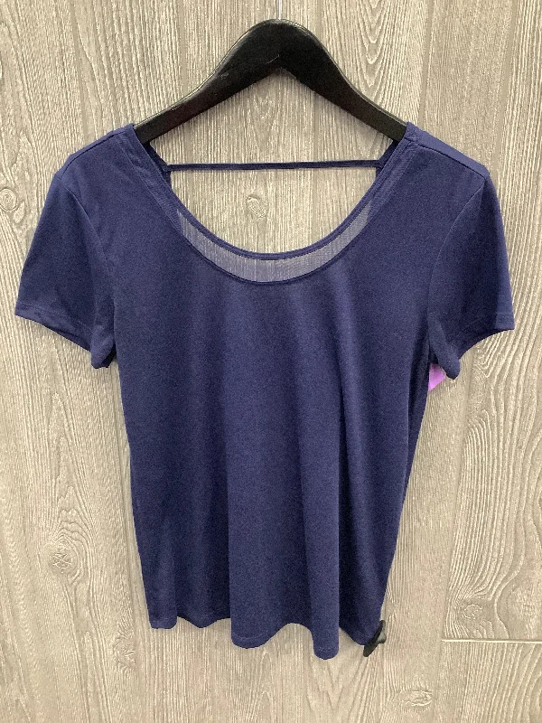 Athletic Top Short Sleeve By Old Navy In Blue, Size: S