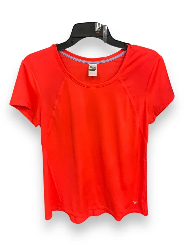 Comfortable Jeans Athletic Top Short Sleeve By Old Navy In Orange, Size: L
