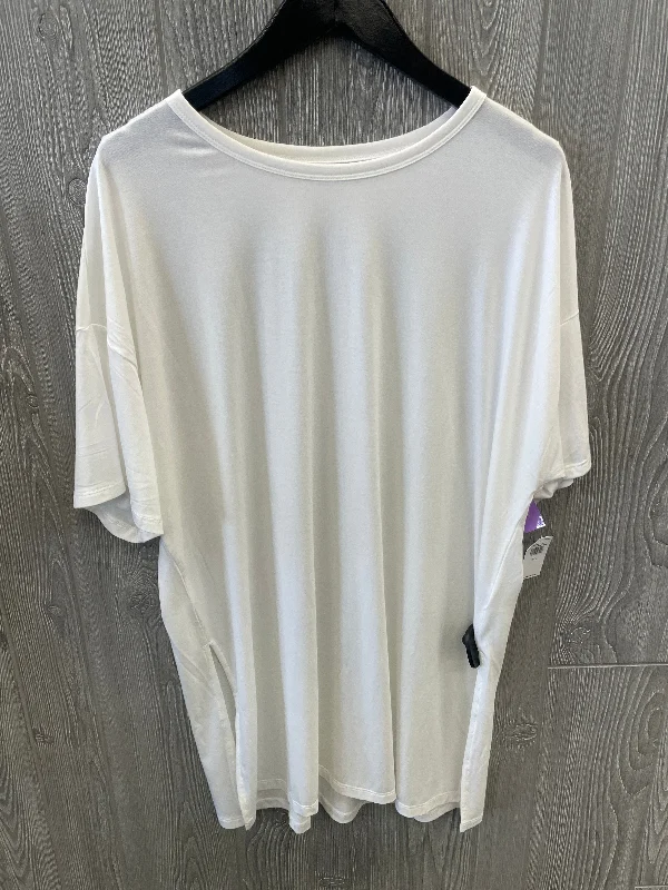 Simple And Comfortable Athletic Top Short Sleeve By Old Navy In White, Size: L