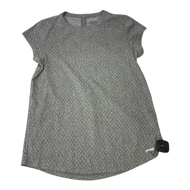 Casual Comfort Athletic Top Short Sleeve By Patagonia In Grey, Size: S