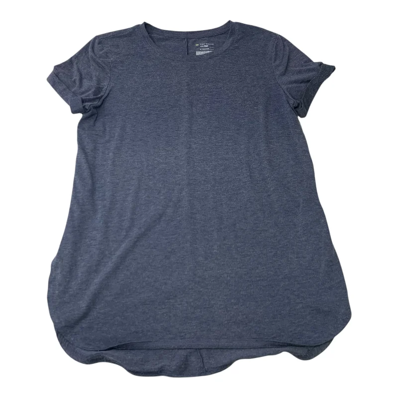 Sports And Leisure Athletic Top Short Sleeve By Tek Gear In Blue, Size: M