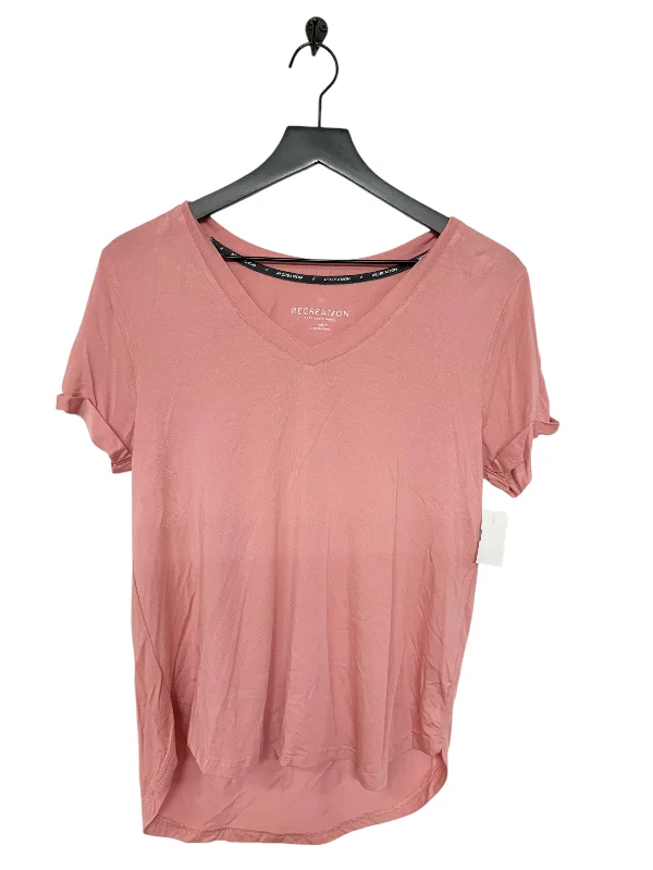Warm Chic Outfits Athletic Top Short Sleeve By Thread And Supply In Pink, Size: M