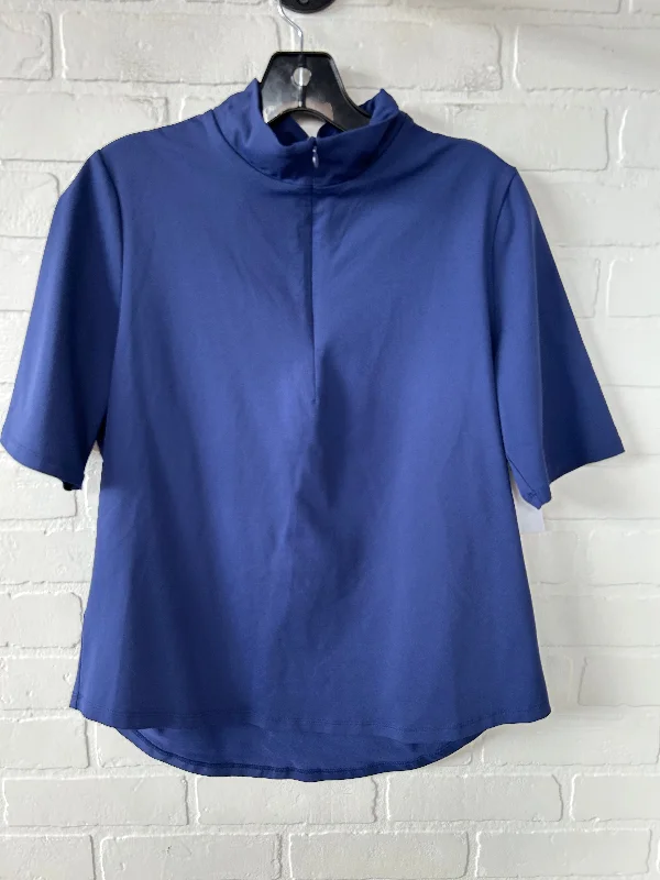 Relaxed Style Athletic Top Short Sleeve By Tommy Bahama In Blue, Size: M
