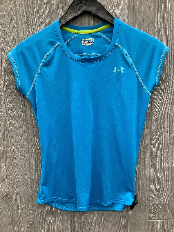 Cozy Vibes Athletic Top Short Sleeve By Under Armour In Blue, Size: S