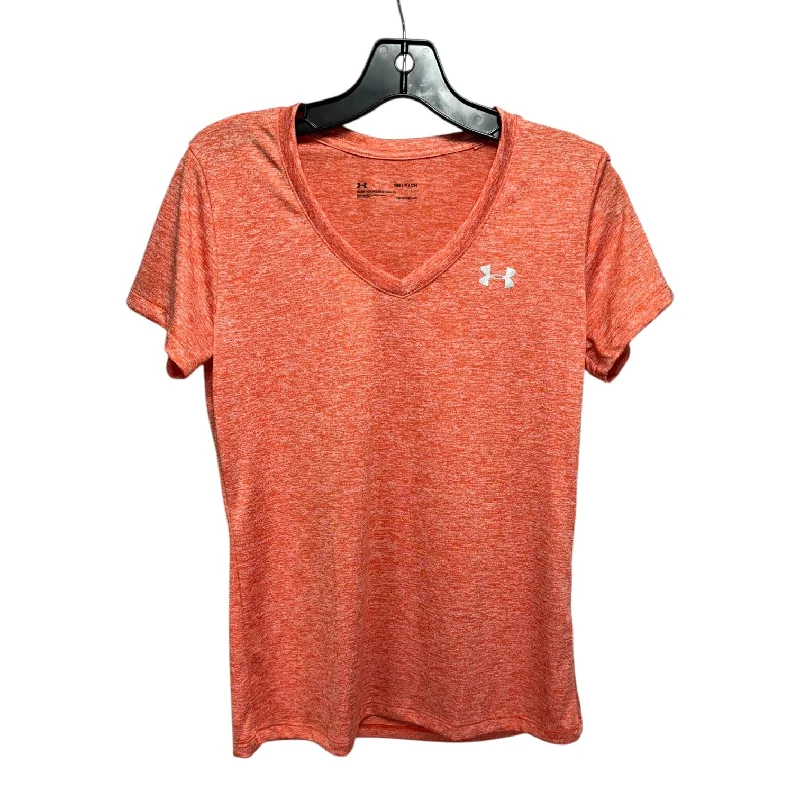 Noble Temperament Athletic Top Short Sleeve By Under Armour In Orange, Size: S