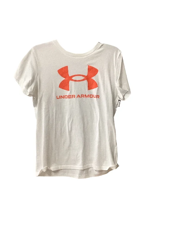 Timeless Outfits Athletic Top Short Sleeve By Under Armour In White, Size: M