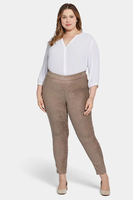 Comfy Dress Basic Legging Pants In Plus Size - Saddlewood