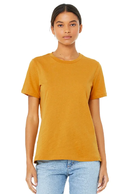Diamond Series Bella + Canvas Womens CVC Short Sleeve Crewneck T-Shirt - Heather Mustard Yellow