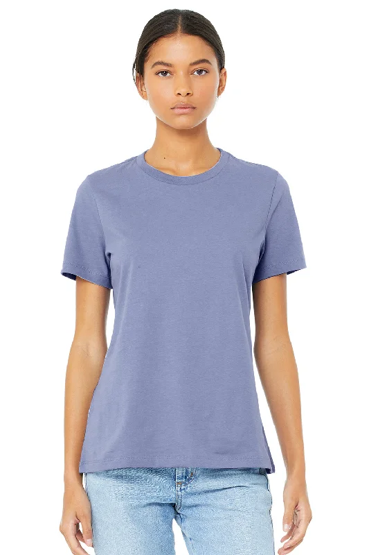 High-end Customization Bella + Canvas Womens Relaxed Jersey Short Sleeve Crewneck T-Shirt - Lavender Blue High-end Customization Bella + Canvas Womens Relaxed Jersey Short Sleeve Crewneck T-Shirt - Lavender Blue
