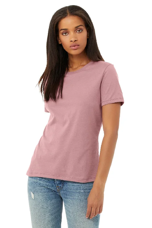 Personalized Wear Bella + Canvas Womens Relaxed Jersey Short Sleeve Crewneck T-Shirt - Orchid