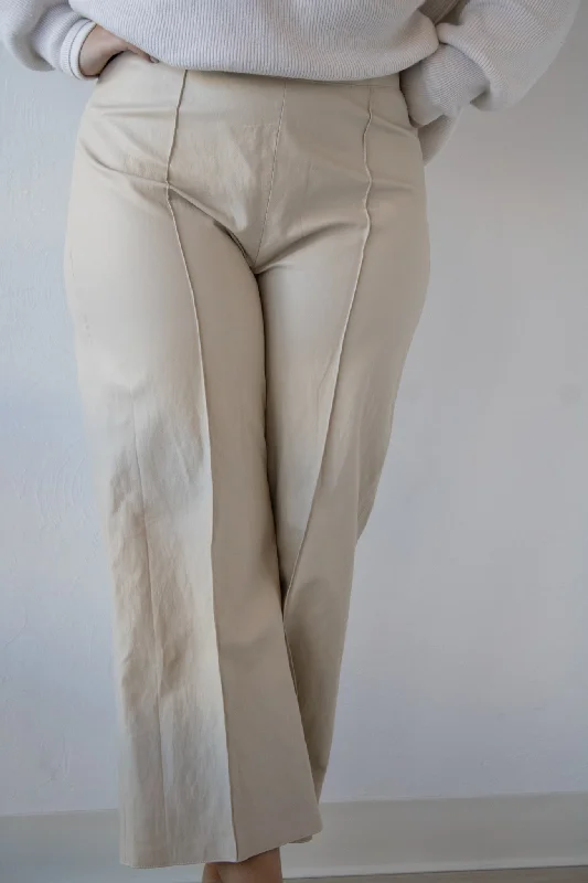 Lounge Wear Bone Wide Leg Pant