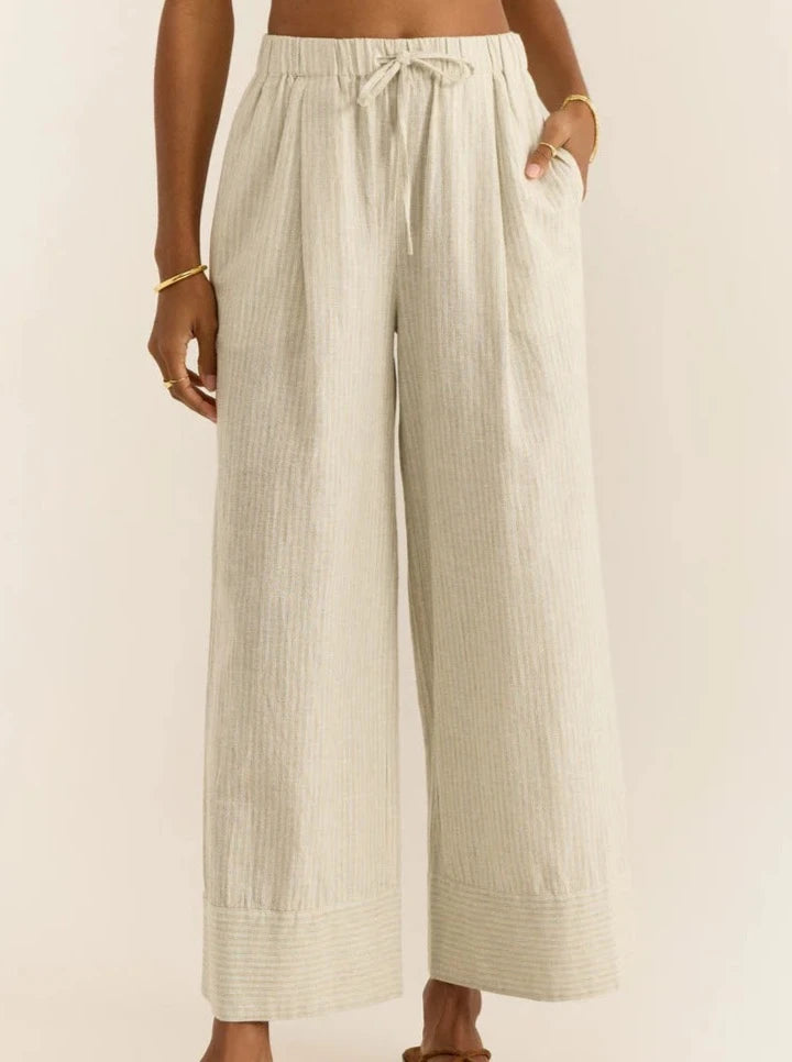 Classic Comfort Brookvale Casita Stripe Pants - Sandstone